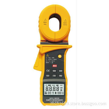 Earth Resistance Clamp Tester, 99 Groups of Data Logging, 9999 Counts (MCH-9810B)